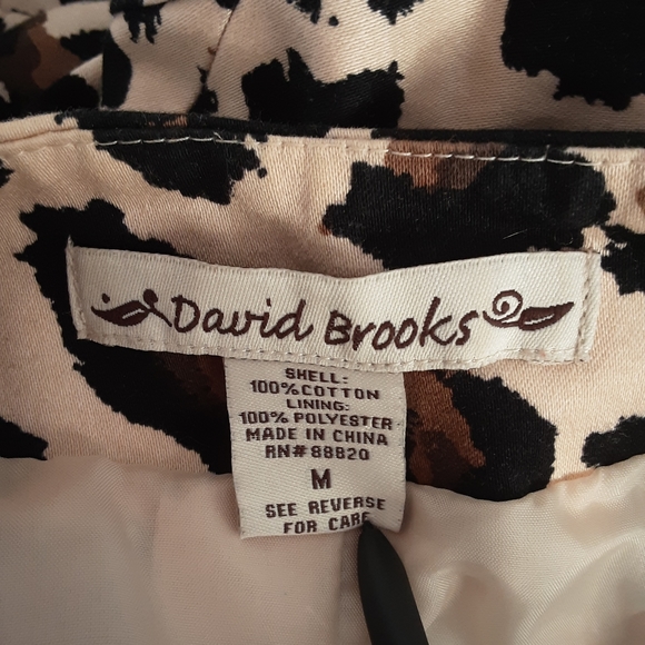 David Brooks Animal Print Cropped Jacket VTG - Picture 4 of 4